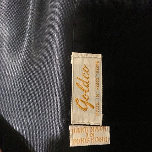 Vintage 1980’s Handmade Goldco black beaded clutch - Picture 4 of 4